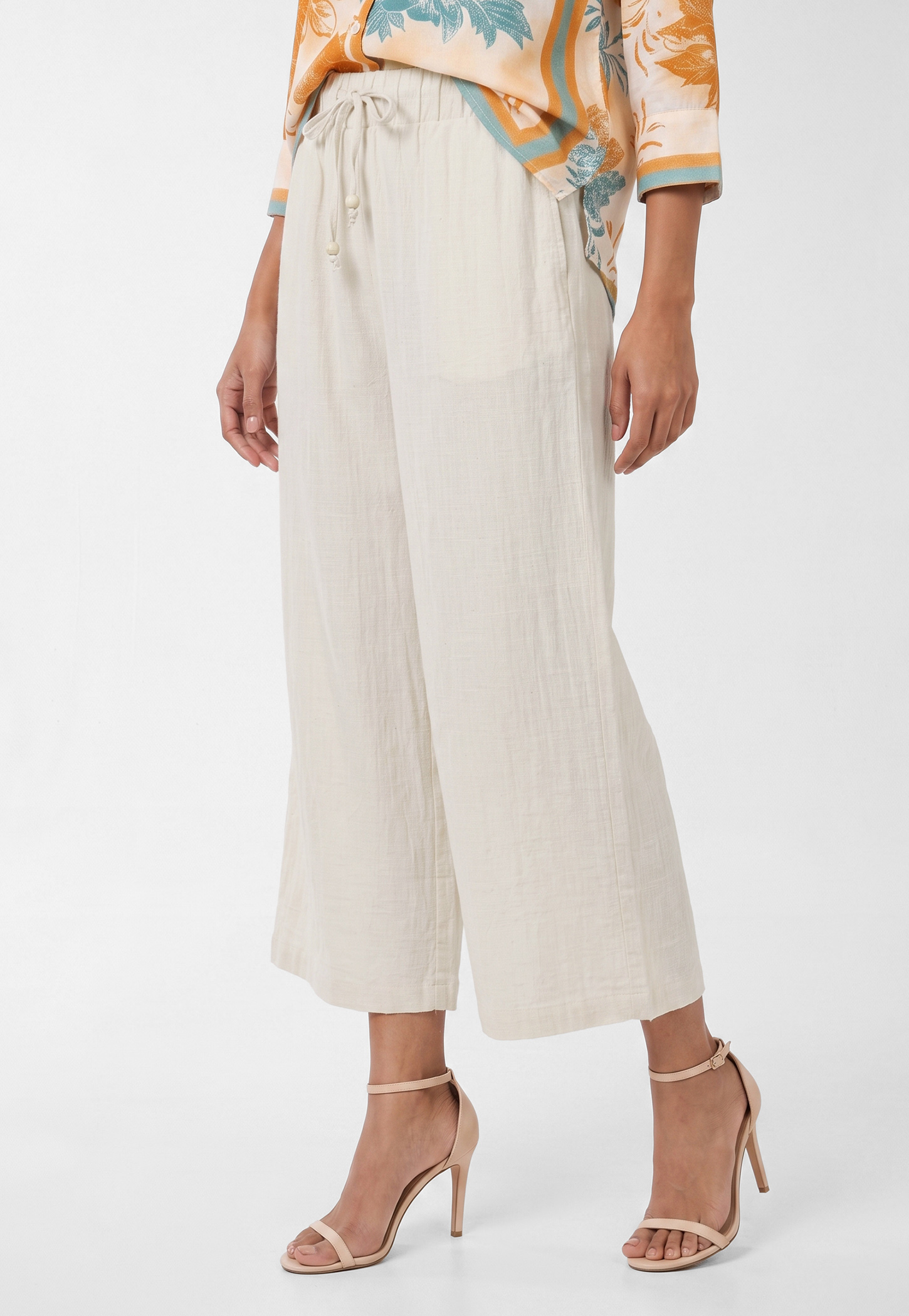 Women Solid Flared Palazzo-image-6