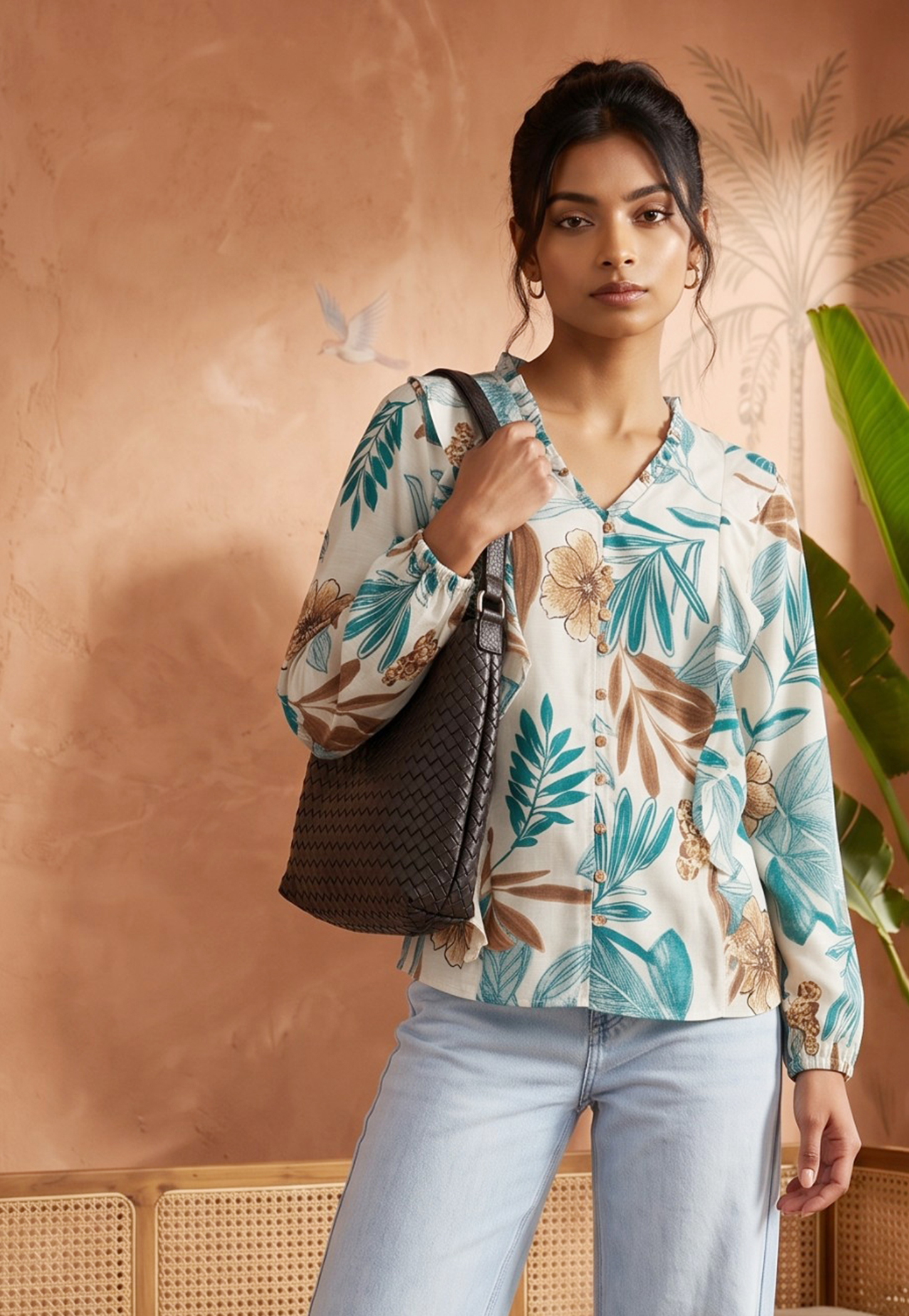 Women Floral Print Top-picture-28