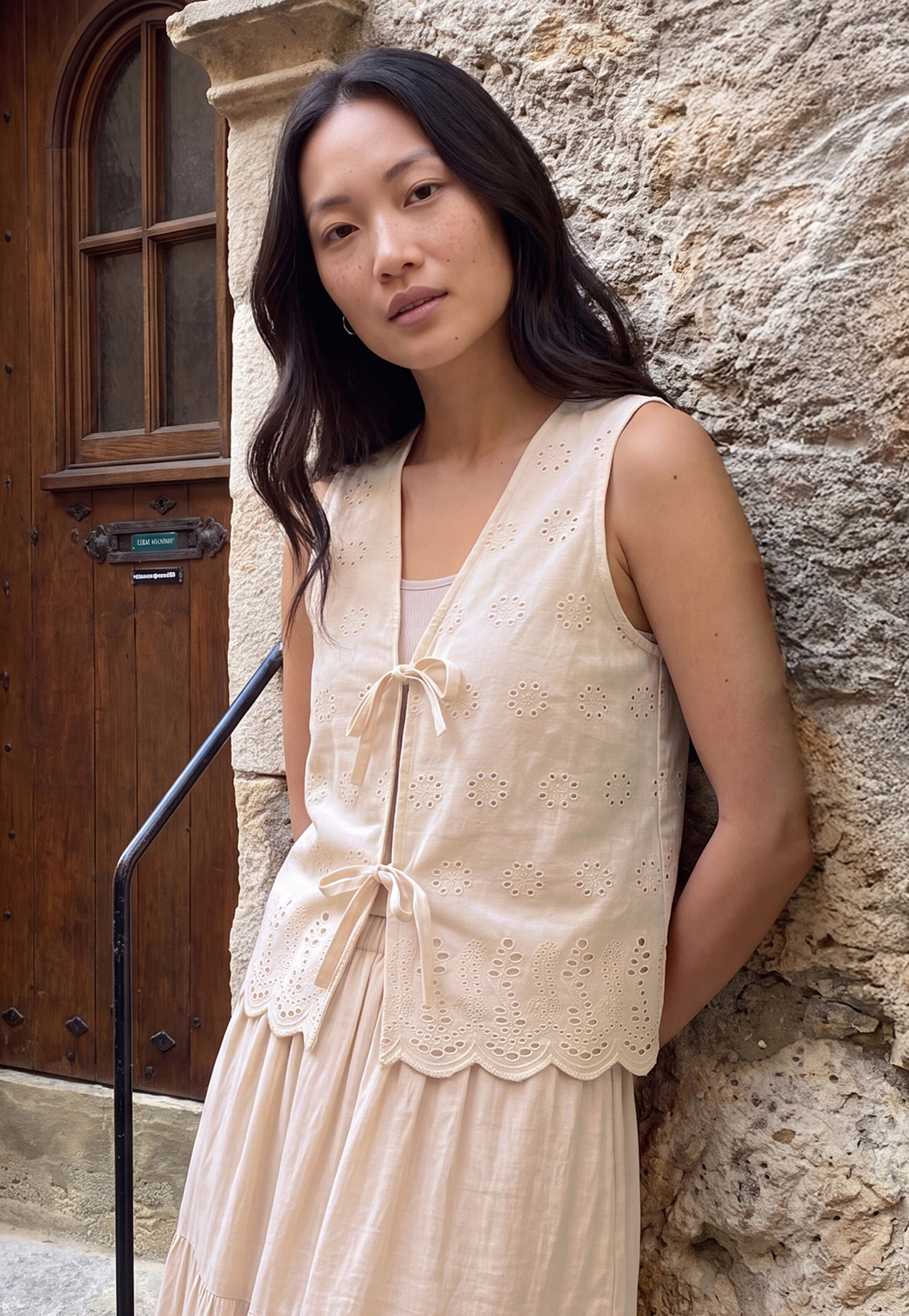 Women Schiffli Waistcoat Top-picture-42