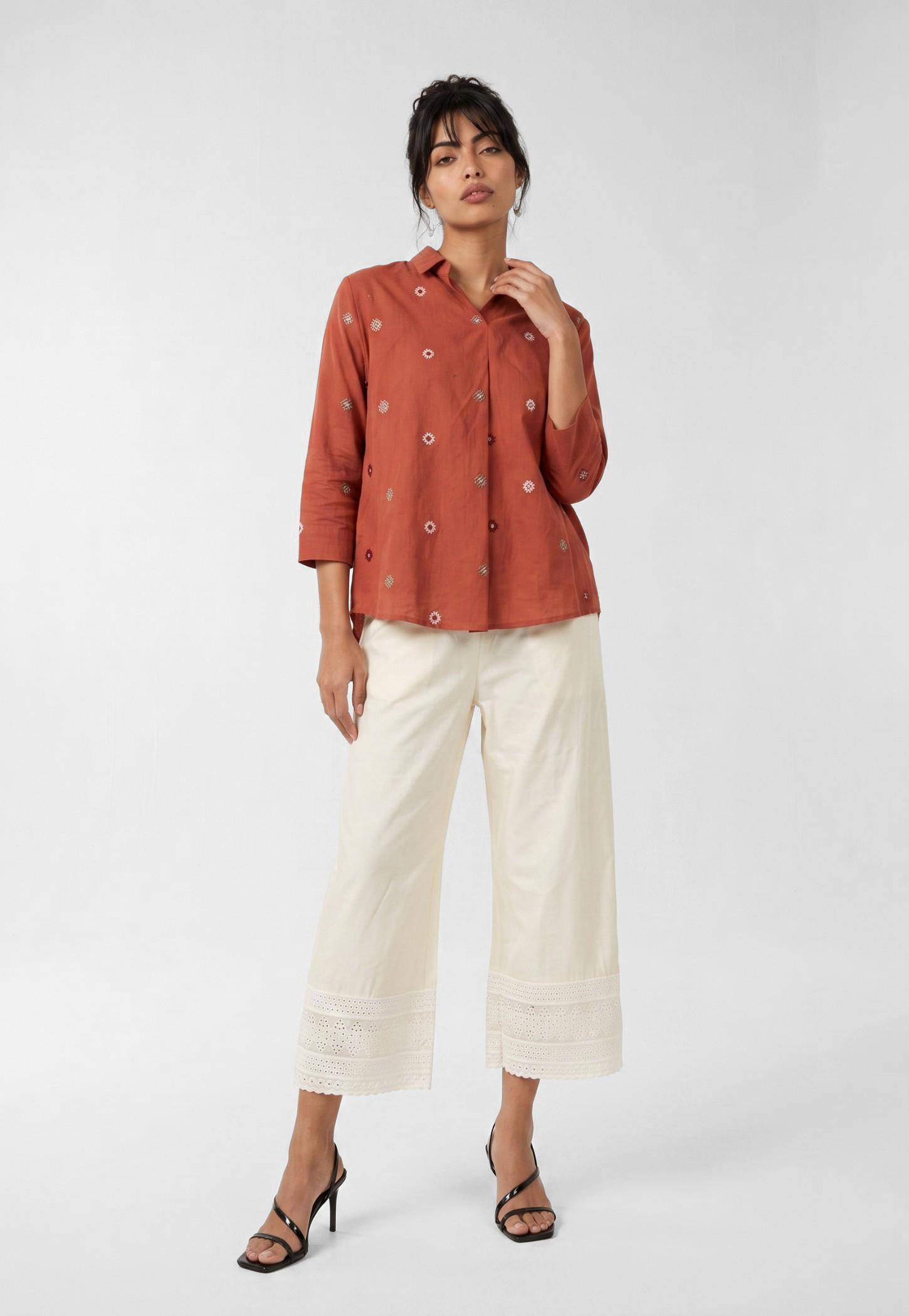 Women Embroidered Harem Pants-image-12
