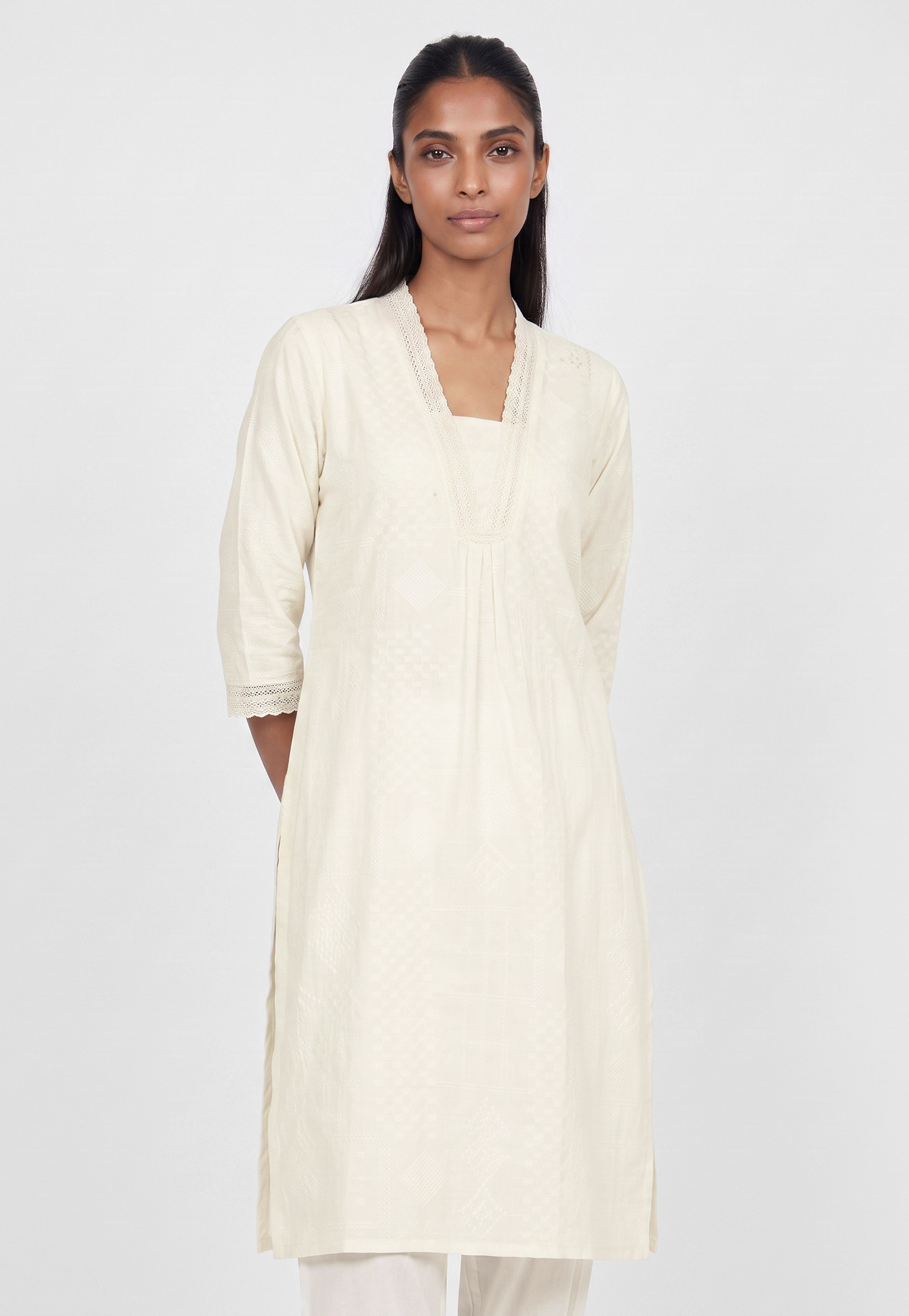 Women Textured Straight Kurta-picture-49