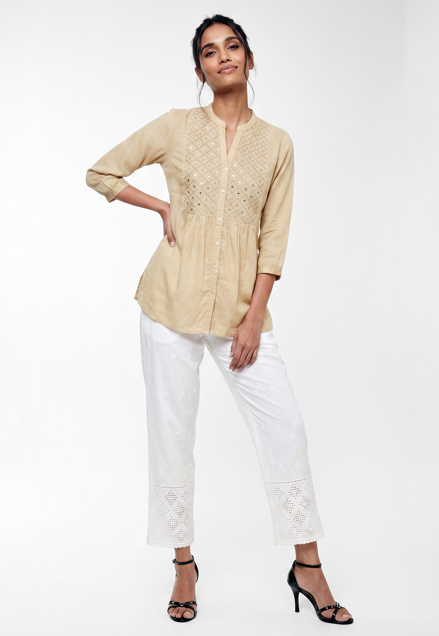 Women Embroidered Pants-image-6