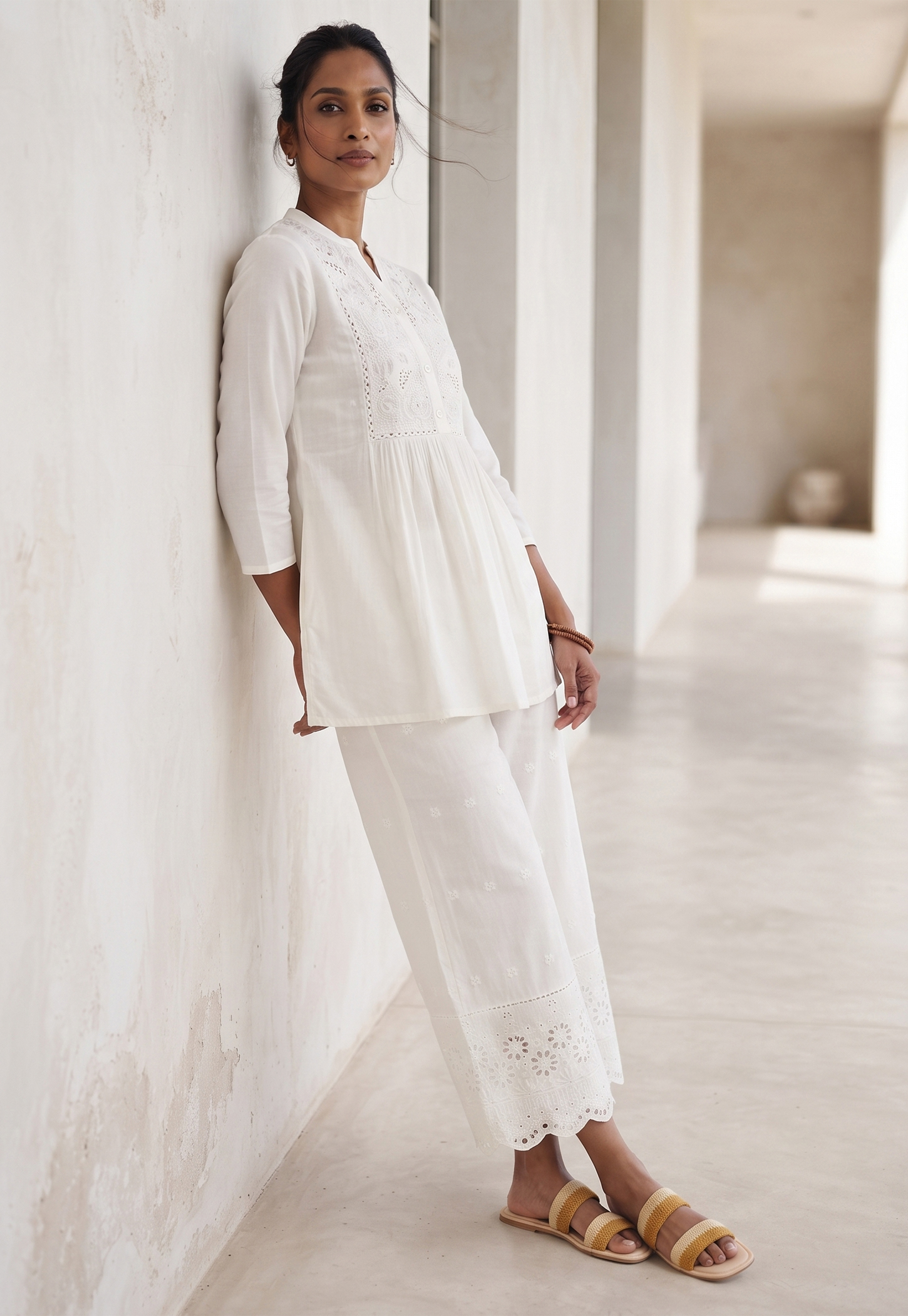 Women Schiffli Culottes Palazzos-picture-40