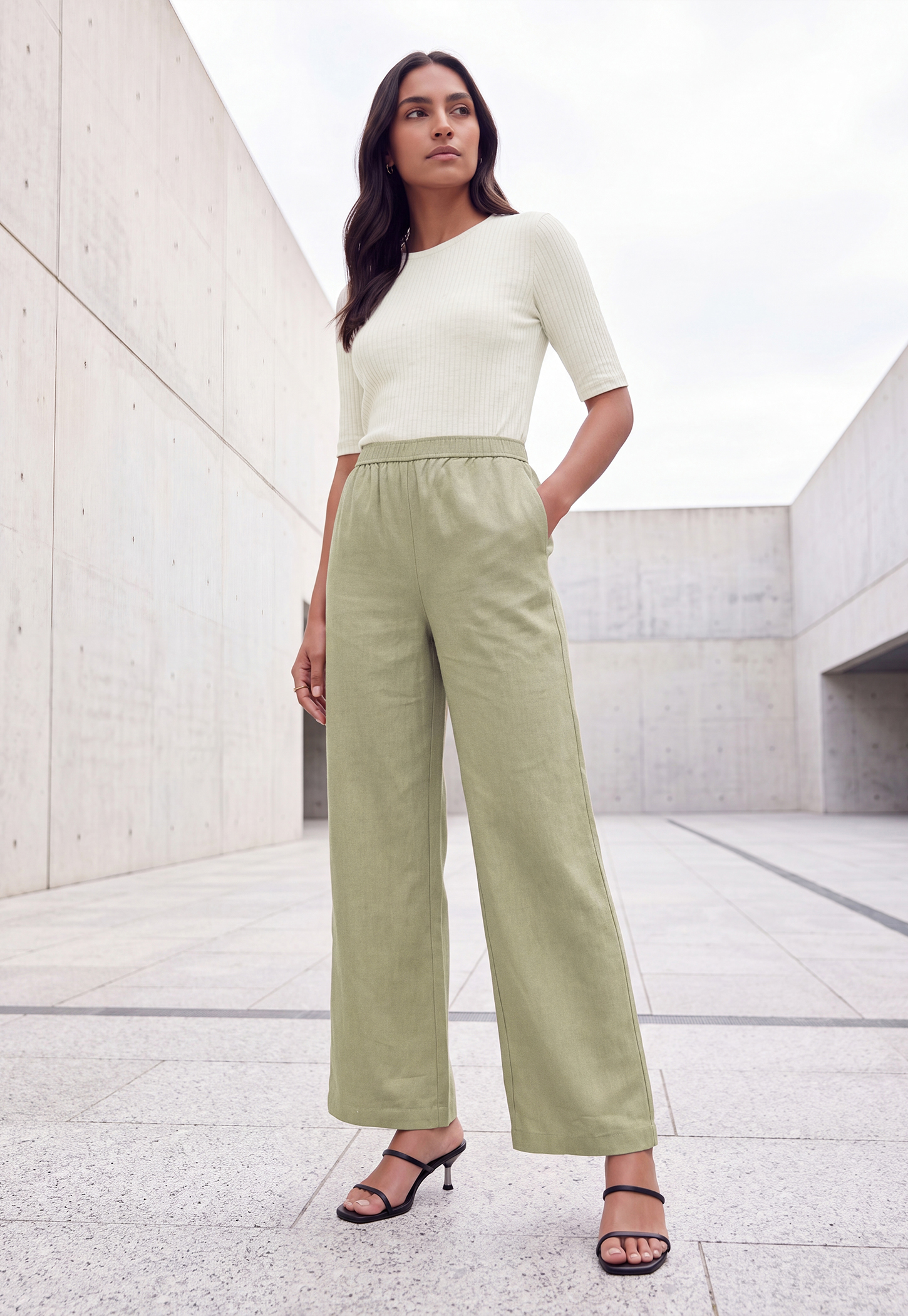 Women Solid Trousers-picture-45