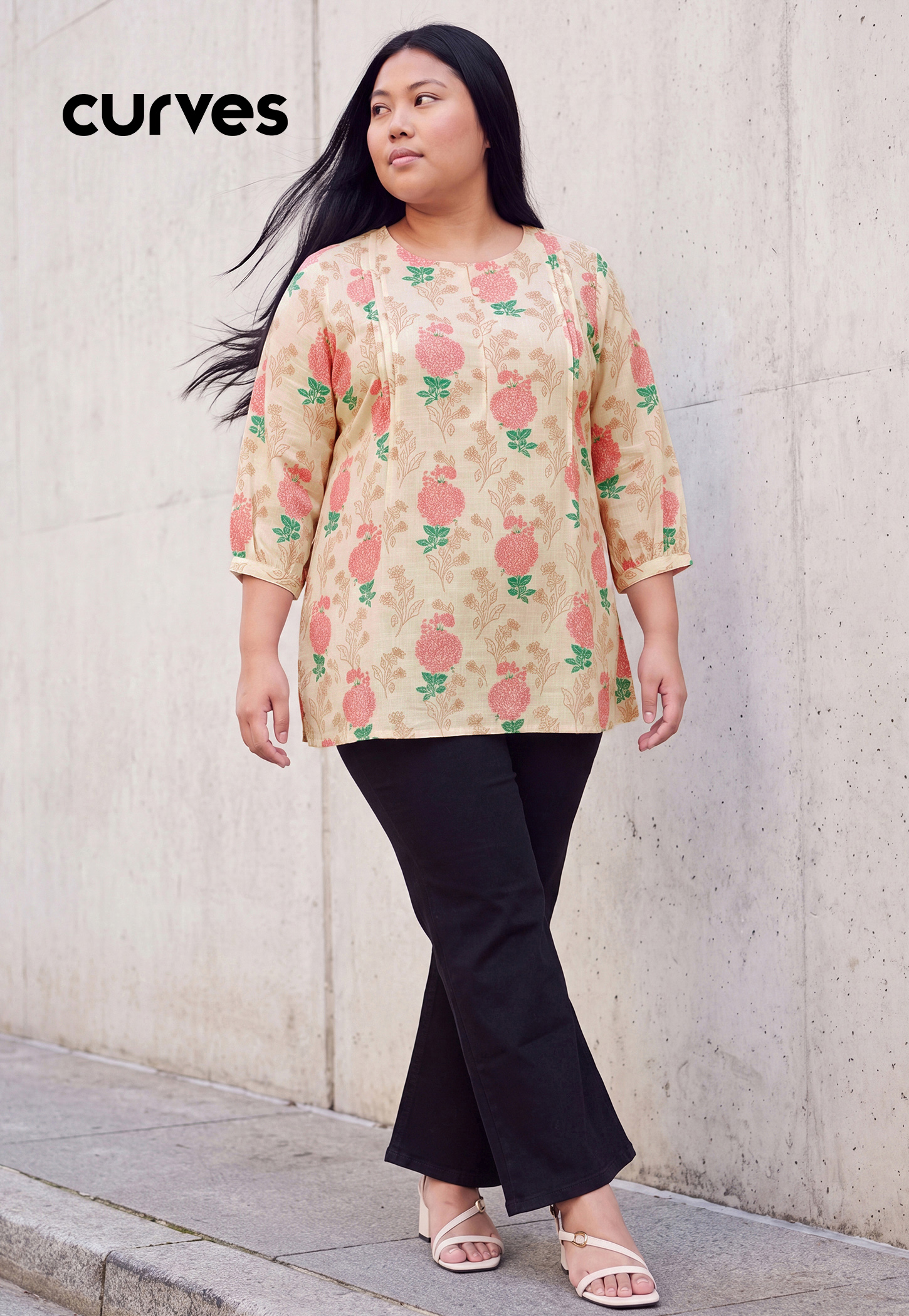 Women Floral Print Straight Kurti-picture-46