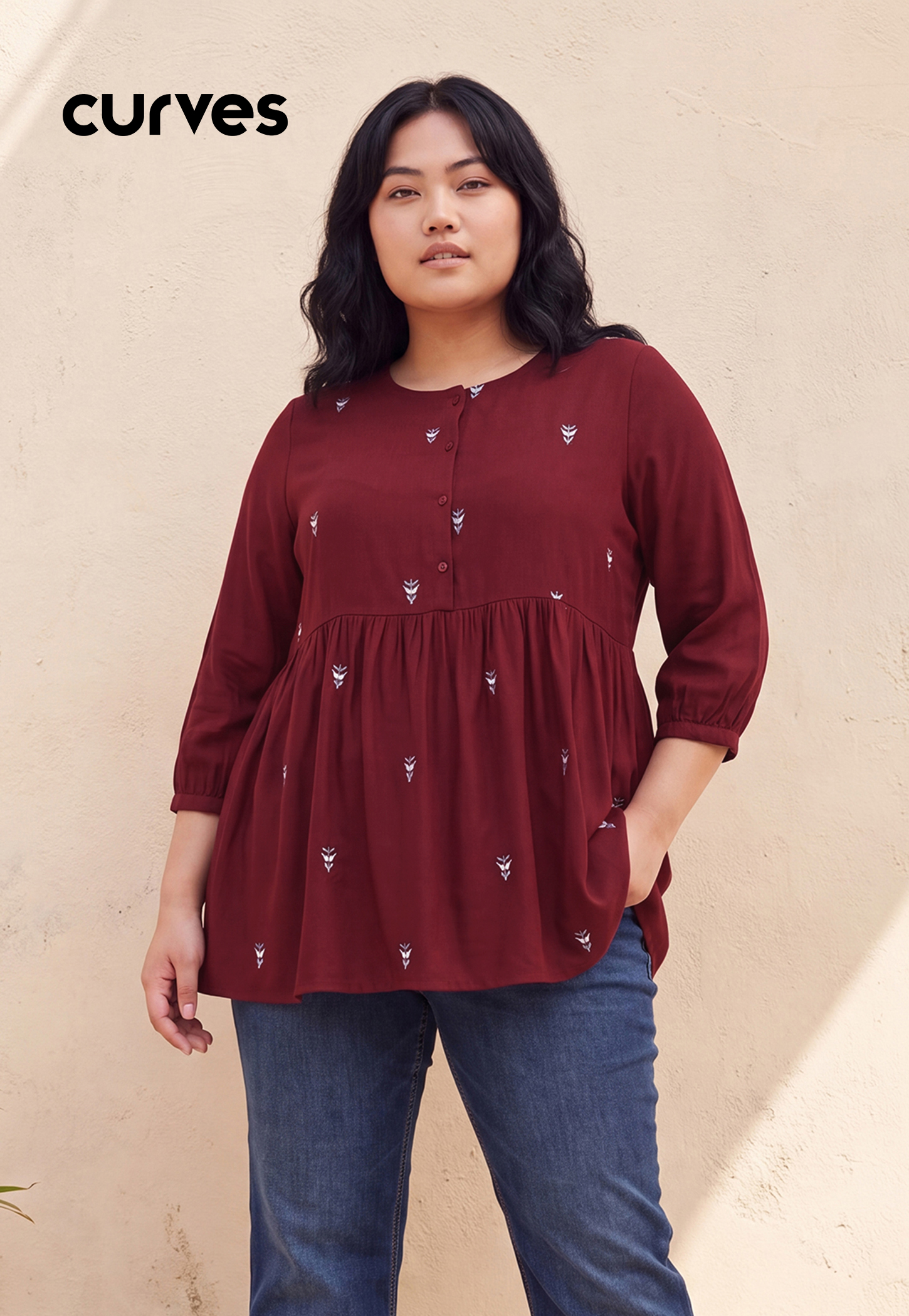 Women Embroidered Flared Kurti-picture-20
