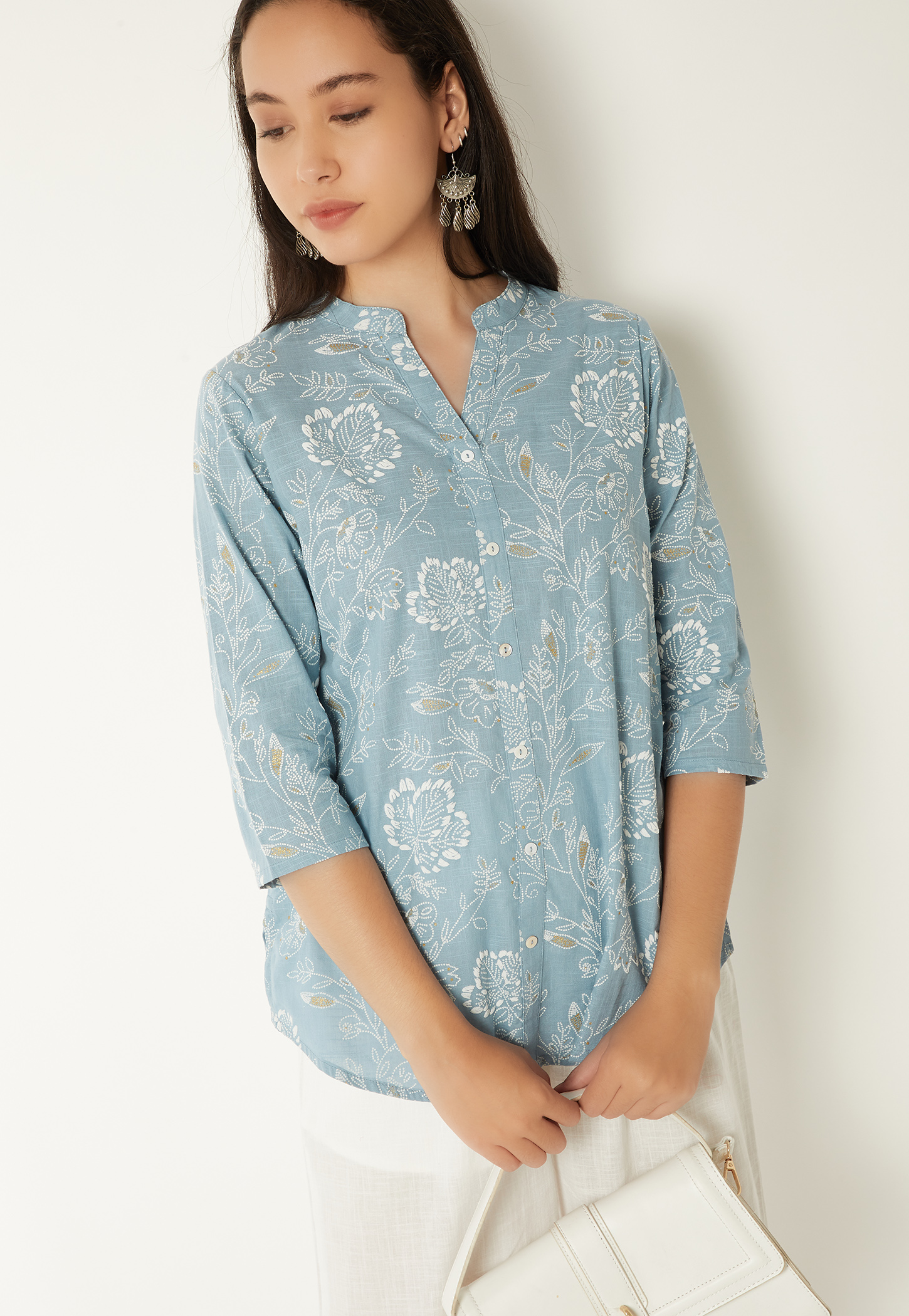 Women Floral Print Straight Kurti-picture-36
