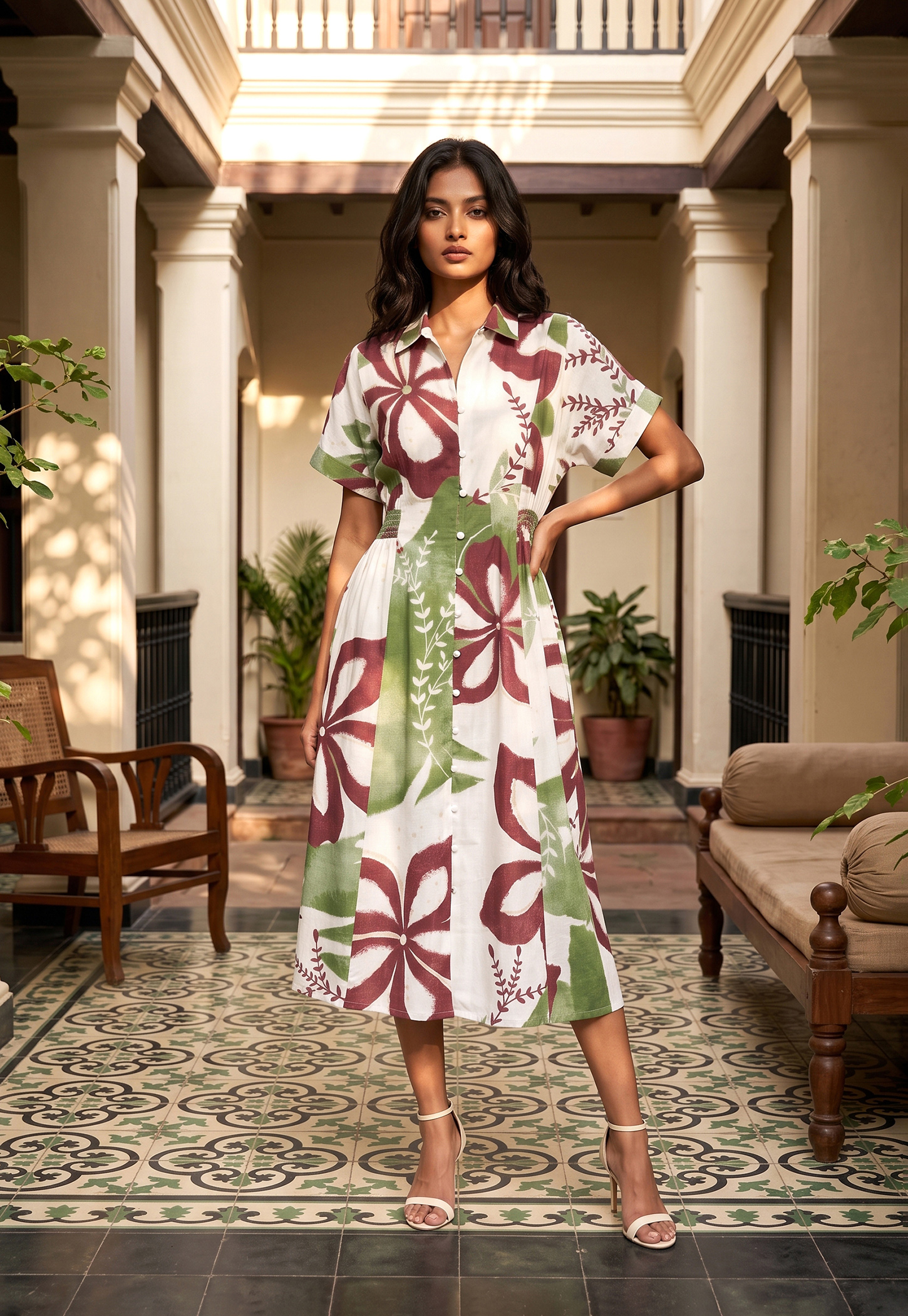 Women Printed Midi Dress-picture-25