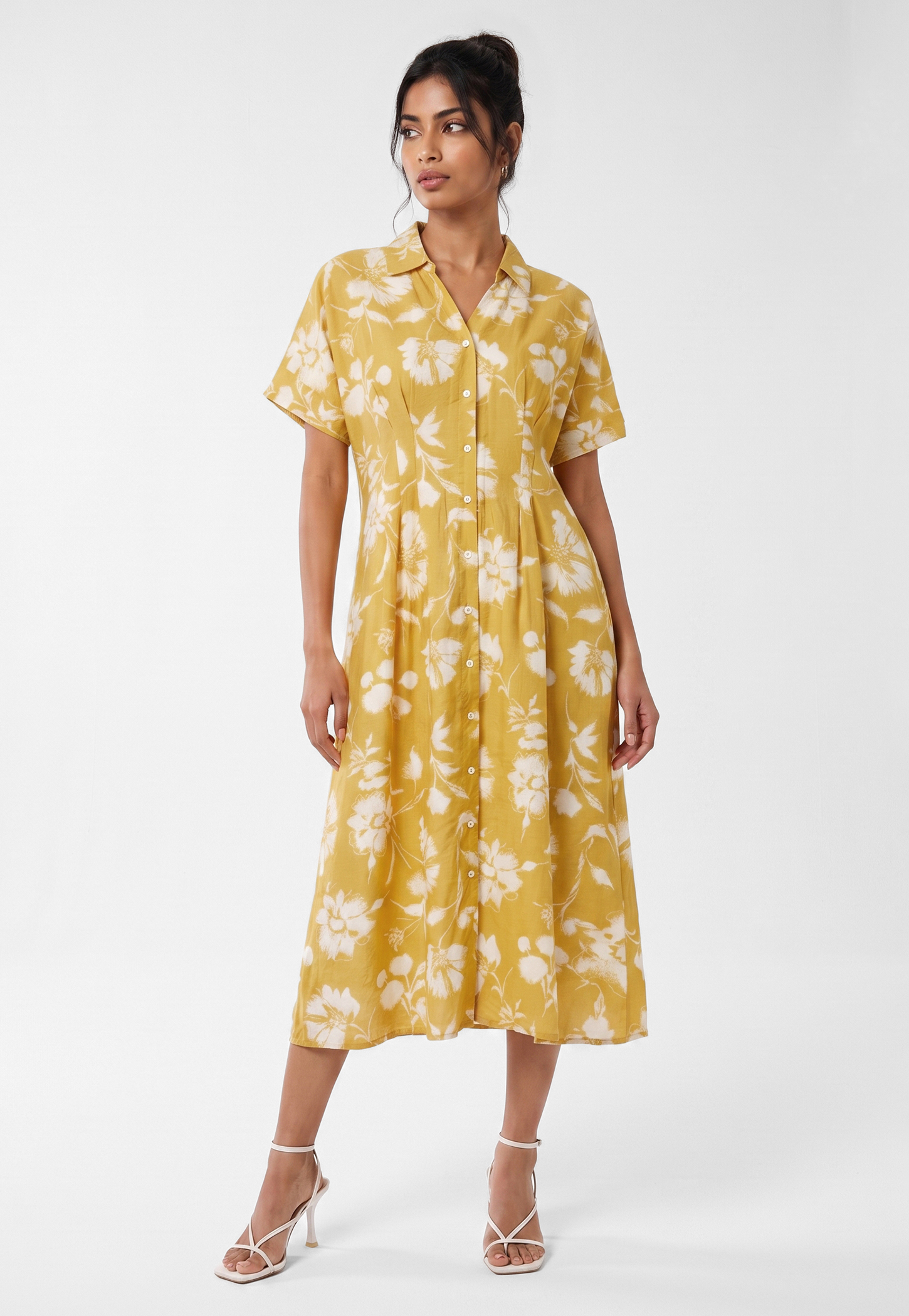 Women Printed Shirt Dress-picture-12
