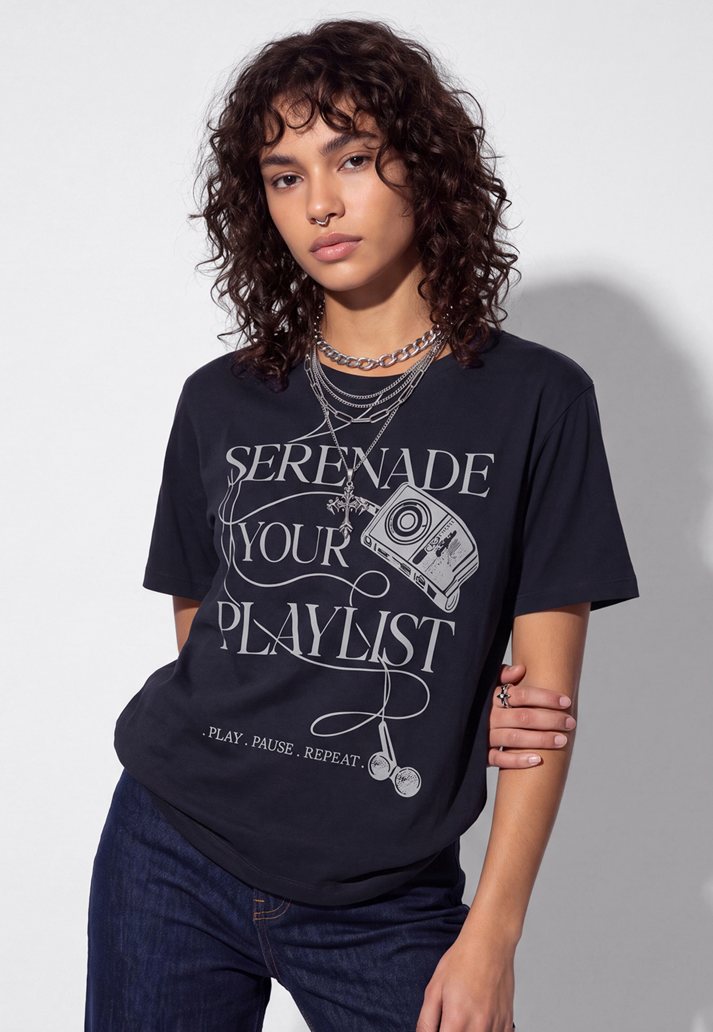 URB_N Women Relaxed Printed T-shirt