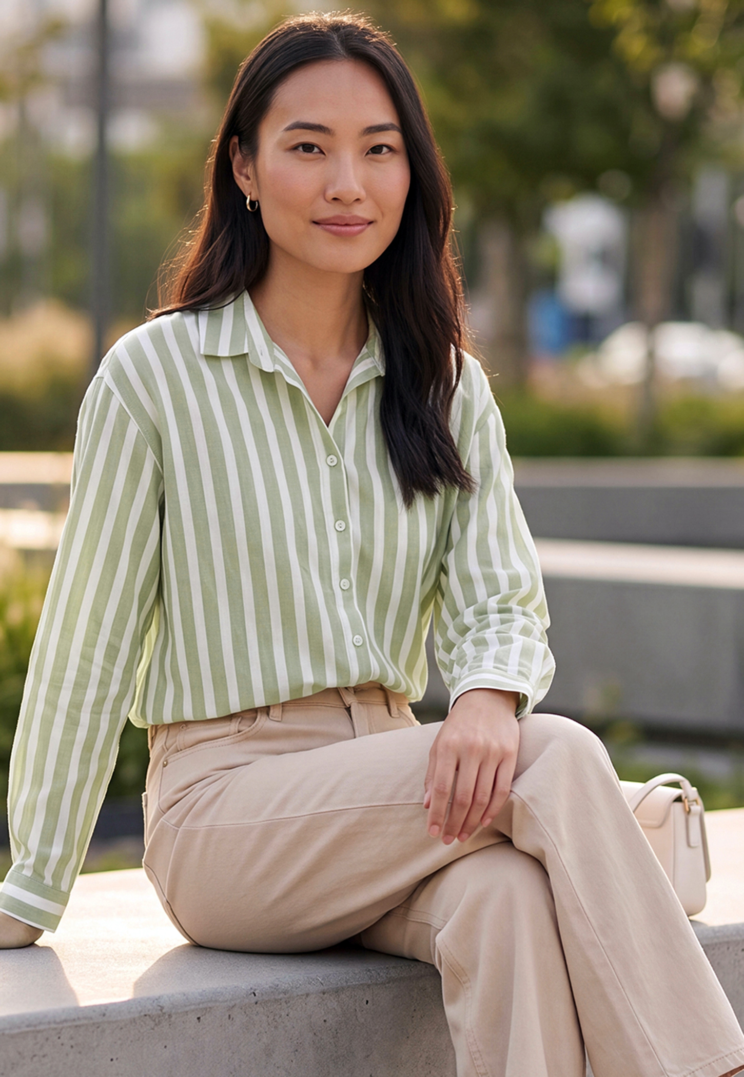 Women Striped Drop-Shoulder Shirt-picture-20