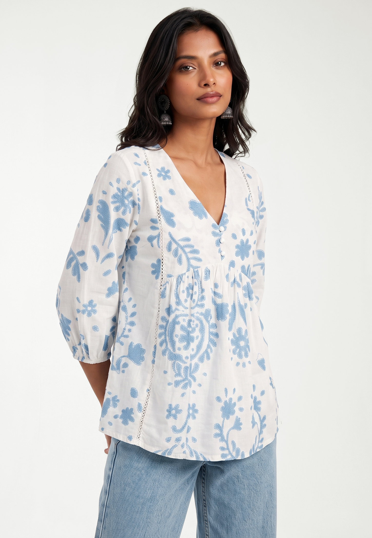 Women Floral Print Tunic-picture-46