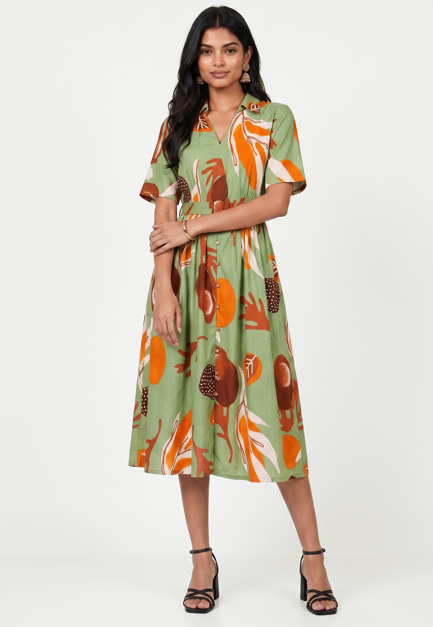 Women Printed Midi Dress-picture-26
