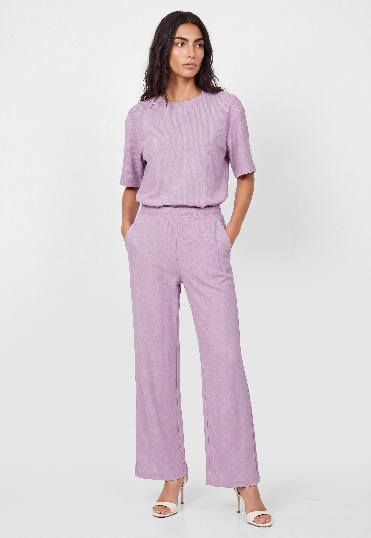 Women Textured Pull-on Pants-picture-44